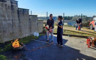 La formation incendie, dispensée par Armonis, des 13 et 14 février 2024, au sein de La Maison du Douglas, à Mercœur