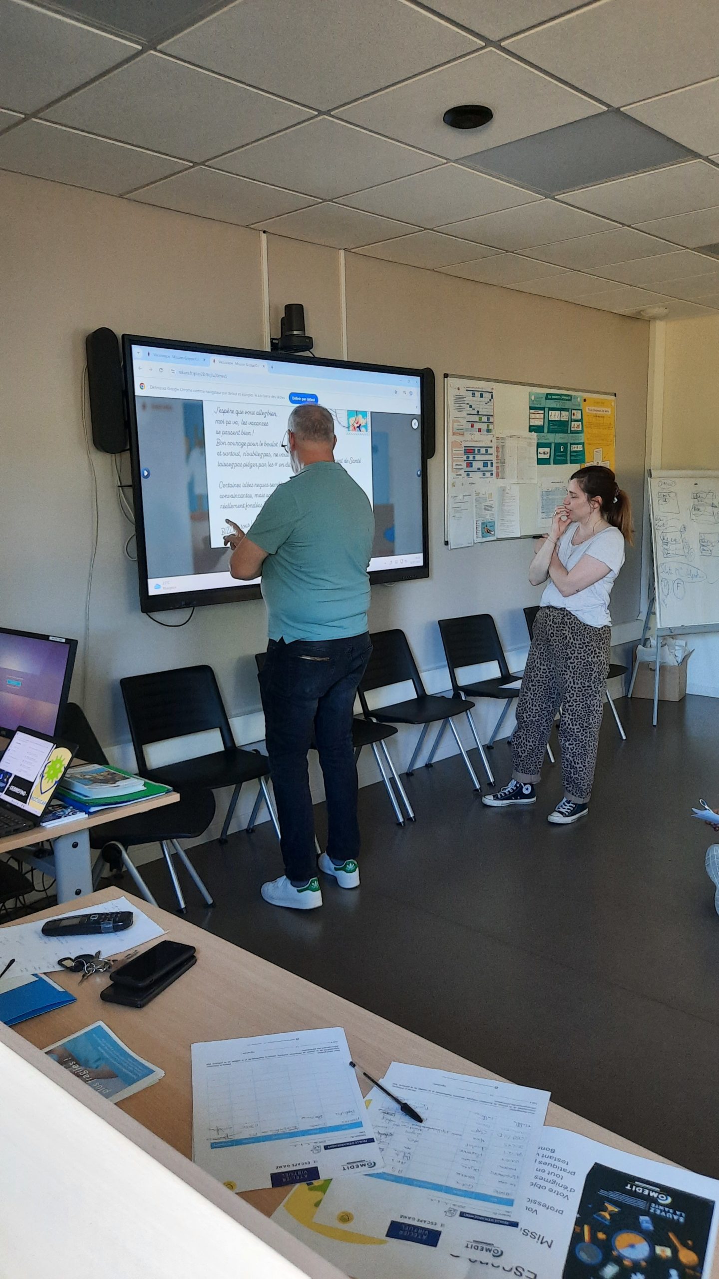 La PTS 19 en collaboration avec Mme MAÏK Virginie pour un Escape Game Vaccination