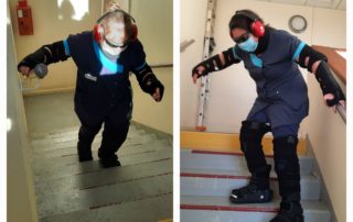 La PTS 19 a eu l’opportunité de faire découvrir le simulateur de vieillissement aux professionnels de la Maison du Douglas